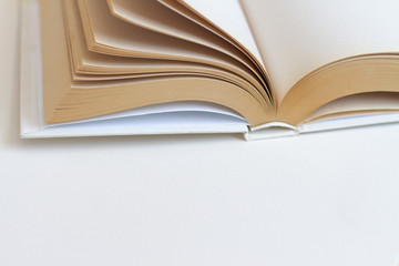 open book isolated on white background