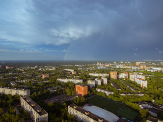 Obraz premium aerial view of the city
