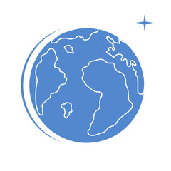 Planet Earth. World vector icon. Earth Day.