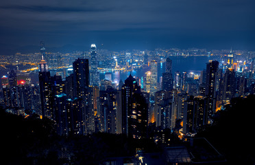 View of Hong Kong and Victoria Harbour