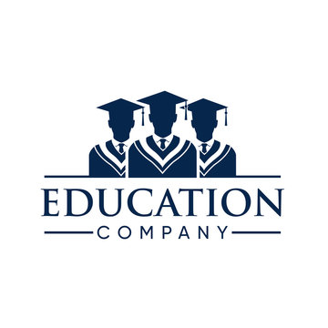 Graduate Student College Logo Template, Education Logo Design