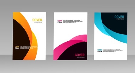 Abstract minimal cover or poster design template. Vector illustration.