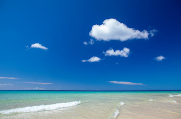 Fototapeta na wymiar Fuerteventura, Canary Islands, Playa del Matorral beach