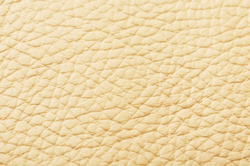 Textured beige leather closeup. Full frame, close up. Macro