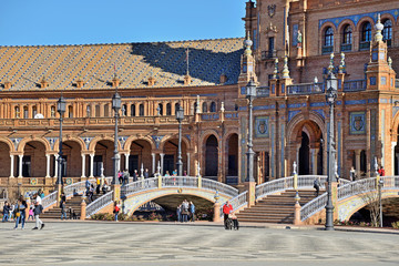 Obraz premium The Square of Spain, Seville, Spain 