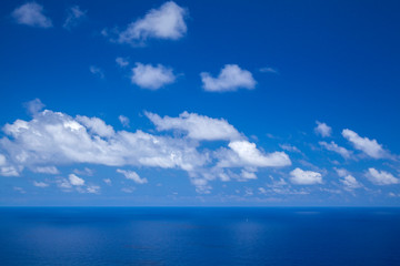 clouds over ocean