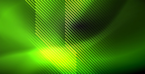 Neon color abstract lines