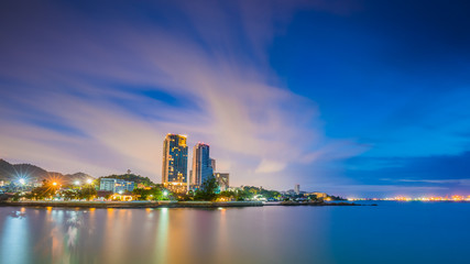 Naklejka premium Long exposure on the beach