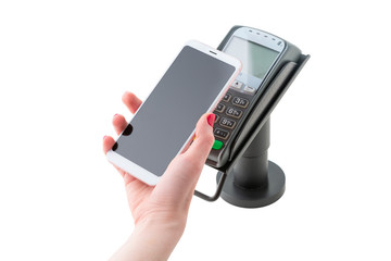 payment via a banking terminal using nfs technology