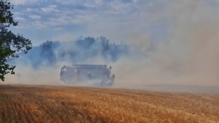 Feldbrand - Feuerwehr im Einsatz