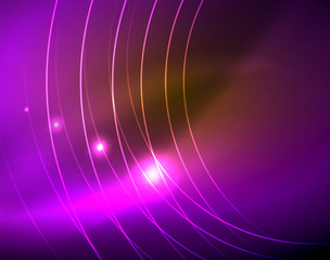 Shiny circles glowing abstract background