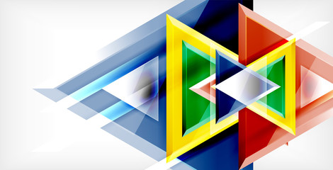3d triangular vector minimal abstract background design, abstract poster geometric design