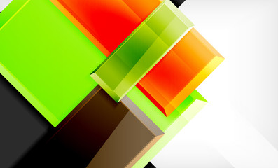 Color squares futuristic abstract background