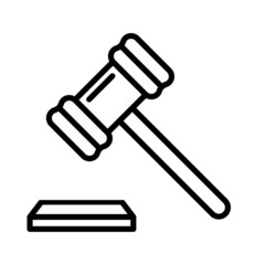 Gavel icon vector. Gavel symbol illustration for web site Computer and mobile vector.
