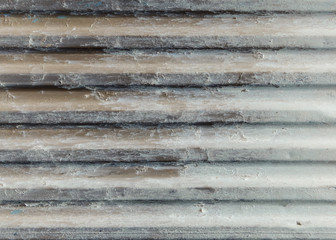 Background and detail of Old rusted zinc wall 