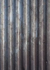 Background and detail of Old rusted zinc wall 