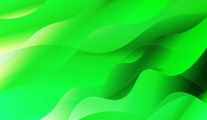 Template Background With Wave Geometric Shape. For Flyer, Brochure, Booklet And Websites Design Vector Illustration with Color Gradient