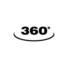 360 Degree Camera Circle Logo Icon Vector - Vector