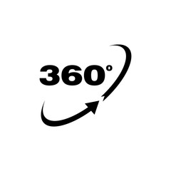 360 Degree Camera Circle Logo Icon Vector - Vector