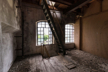 Fototapeta na wymiar Urban exploration / Abandoned Oil mill
