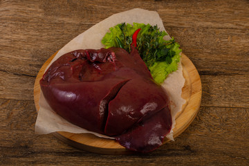 Raw pork Liver