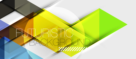 Triangle geometrical modern business presentation design template, abstract pattern for any background