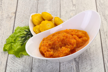 Zucchini squash caviar