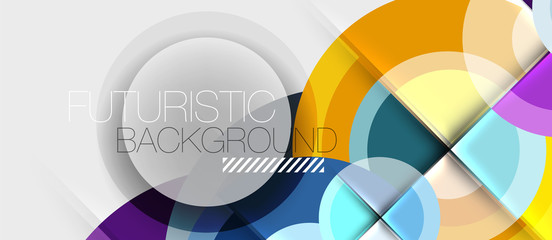 Fototapeta premium Circular geometrical design template