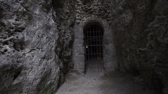 The Derinkuyu underground city is an ancient multi-level cave city in Cappadocia, Turkey