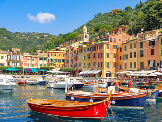 Port de Portofino, Ligurie, Italie.