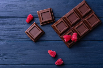 Broken chocolate bar