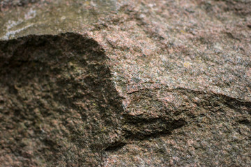 old stone boulder wall granite
