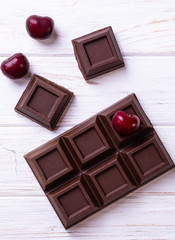 Broken chocolate bar
