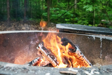 Close-up of a Campfire