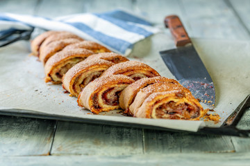 Rugelach is a traditional dessert of Jewish cuisine.
