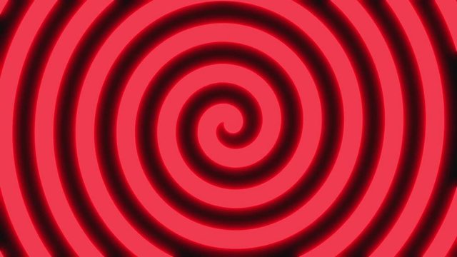 Red glowing spiral motion background 4k