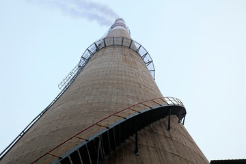 chimney in a factory