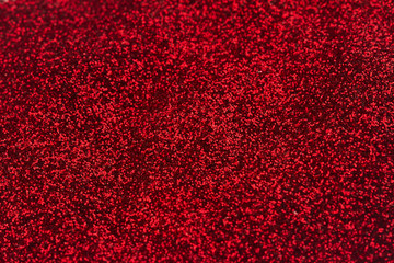 red glittering background closeup