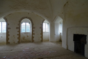 Inside Castle Rising, King's Lynn, Norfolk, England, UK