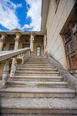 beautiful house of culture from the side.