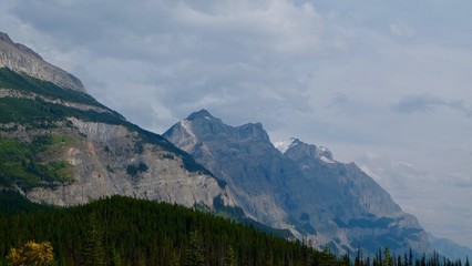 cloudy over rocky mountain