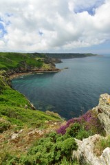 Jersey, U.K. The islands North-coast in the Summer.