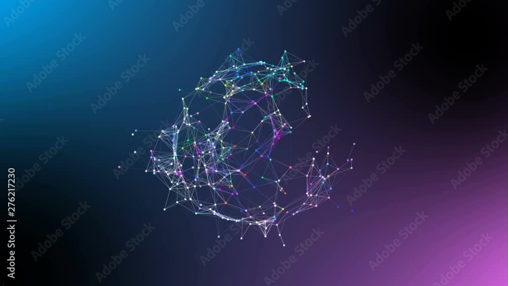 Poster growing business expanding its network and reach across the globe. transforming structure of points,