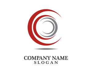 Letter C circle Logo Template Design Vector