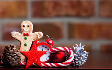 Retro alarm clock and christmas gifts