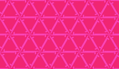 Fototapeta premium Design pattern with abstract modern ornament. Triangles style. Vector Seamless illustration.