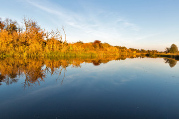 River Ros autumn in Ukraine