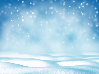 Christmas bright background. Winter Christmas background for design and greeting cards. Winter landscape.