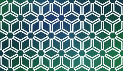 Modern Pattern With Curved Line. Geometric Elements. Blurred Gradient Background. Design For Screen, Presentation, Wallpaper. Holiday Object. Vector Illustration