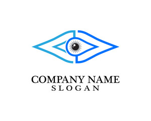 Eye technology logo vector template